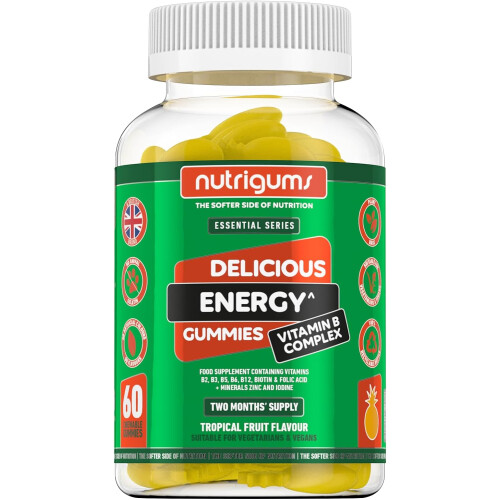 Tropical Fruit Flavoured Energy Vitamin B Complex Chewing Gum 60Pcs