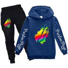 (PH1501-2-BN, 150CM(11-12Y)) Kids Cartoons PRESTONPLAYZ Sweatshirts Teenage Girls Boys Preston Playz Spring Autumn Sports Leisure Long Sleeve Hoodies Sets
