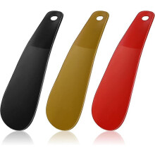 3 Pieces Travel Shoe Horns, 16cm Small Shoe Horn Plastic Shoehorn Comfort Grip Short Shoe Horns Lazy Shoe Helper For Men Women Kids And Seniors