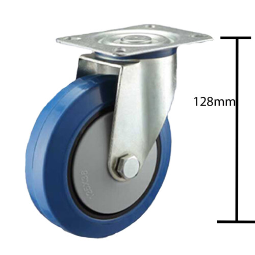 Parnells 100mm Flight-Case-Rollen - Elastik-Gummi-Lenkrolle 150kg pro Stück - 4er-Satz - 2