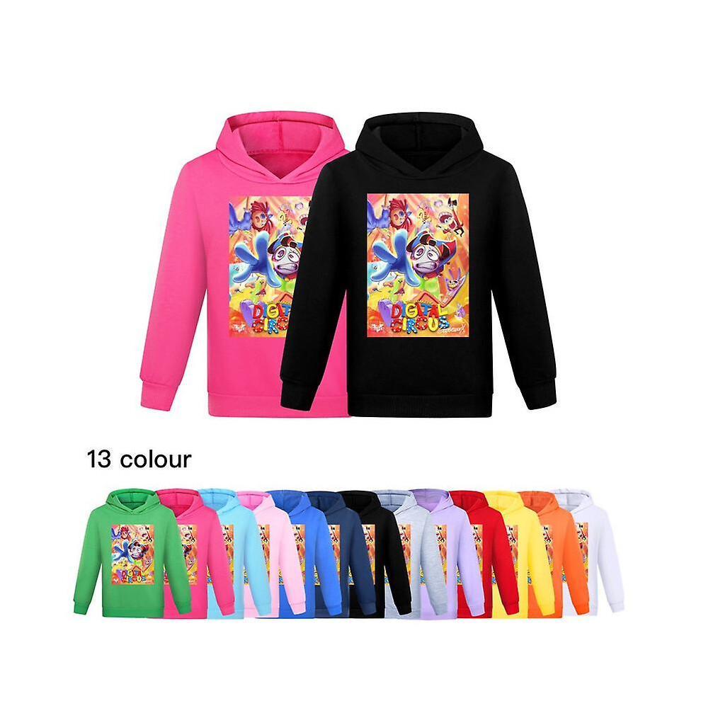 (blue, 120) Digital Circus Boys And Girls' Hooded Top Hoodie Sweater