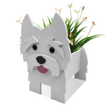 (West Highland White Terrier) Dog Grow Machine Planter - Indoor/Outdoor Garden Balcony Ornament for Succulent Planting - Multiple Breeds Available - Perfect Gift for Dog Lovers