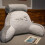 (Husky) Large Backrest Bed Pillow Sofa Bed Dormitory Reading Pillow Removable And Washable 1