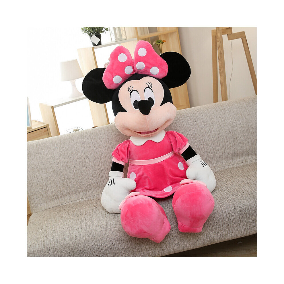 Closkye (Pink, 35Cm) (Red, 35Cm) Mickey Or Minnie Plush Toy Doll For Birthday Christmas Gift