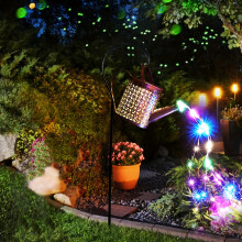 (Multicolor, 1pc) Solar Watering Can With Lights, Outdoor Hanging Waterproof Landscape Light