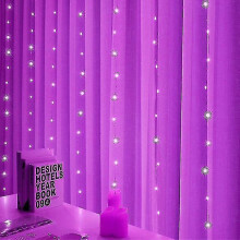 (Purple, 3Mx3M) 3m 4m 6m Led Curtain Garland On The Window Usb Festoon Fairy Lights With Remote New Year Garland Led Lights Christmas Decoration