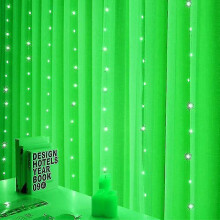 (Green, 6Mx2M) 3m 4m 6m Led Curtain Garland On The Window Usb Festoon Fairy Lights With Remote New Year Garland Led Lights Christmas Decoration