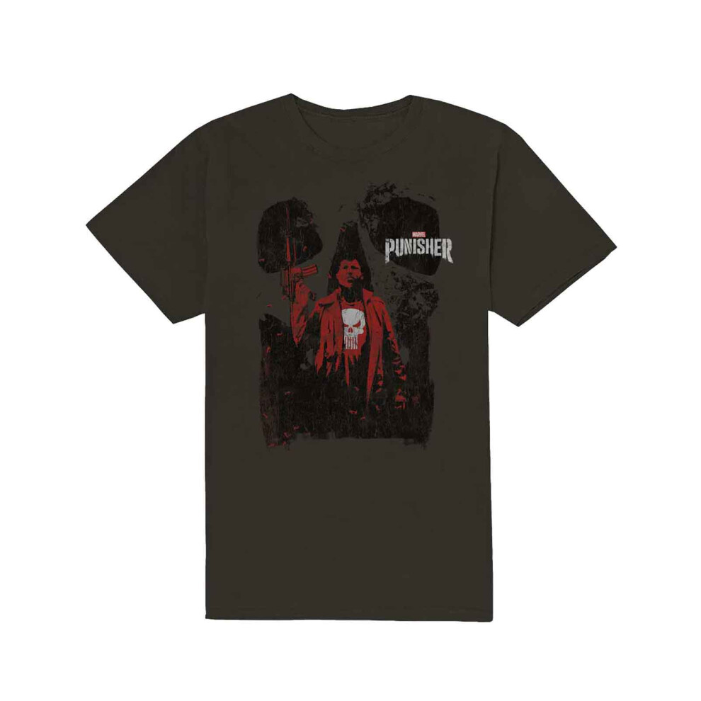 Punisher Red Outline T Shirt