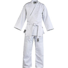 (White, 130cm) Sports Cotton Student Judo Suit - Black-yvan