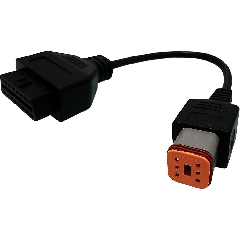 For 6Pin Obdii Cable Harley Motorcycle Motorbike Davidson Etc Adapter To Get Diagnostics Info From Scanner Or Cellphone Obd Harley 6 Pin To 16 Pin For 9152243455251