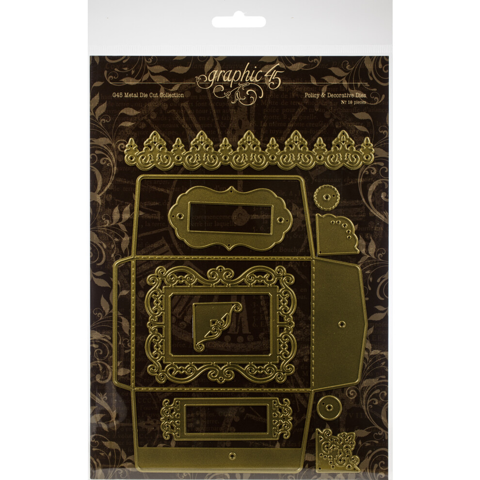 Graphic 45 Staples Dies-Policy & Decorative G4501982