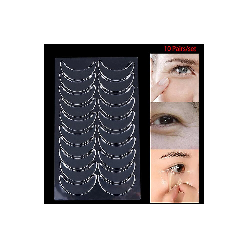 (20pcs) 1/2/4/5/6/20pcs Reusable Anti Eye Forehead Invisible Anti-aging Face Pad Medical Grade Silicone Prevent Wrinkles Lines Patch