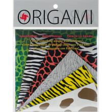 Yasutomo Carta Origami Animal Print, 5-3/4 Pollici, 24 Pezzi, Quadrata