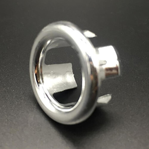 Bathroom Basin Sink Overflow Trim Ring Chrome Hole Cover Inserts Round Cap 1