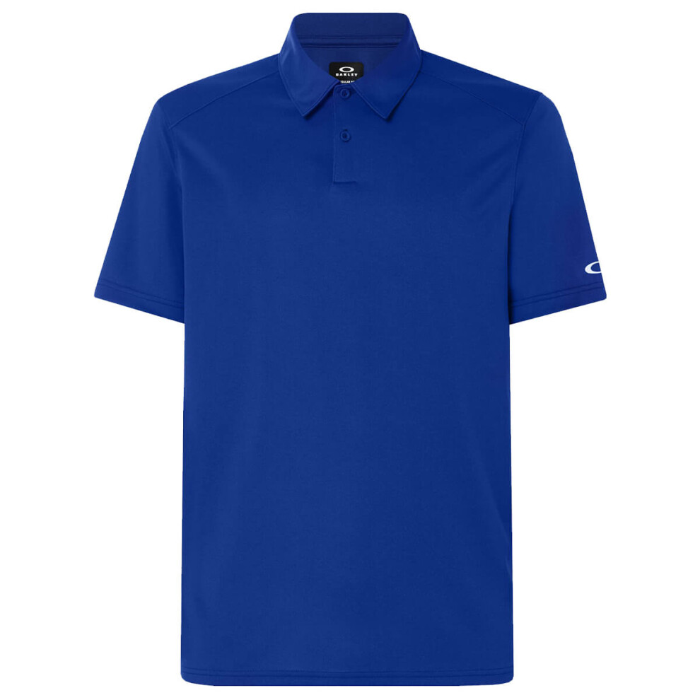 (M, Team Royal) Oakley Mens 2021 Divisional Polo 2.0 Lightweight Golf Polo Shirt