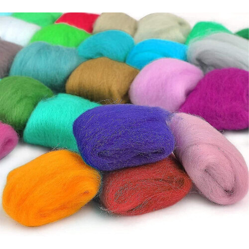 Fairy Tale Wool, Piece Of Needle Felting Wool Set 1