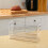 Living And Home 2Pcs Stackable Refrigerator Storage Organizers with Handles 2