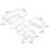 Living And Home 4Pcs Transparent Refrigerator Bins Organizer Set 6