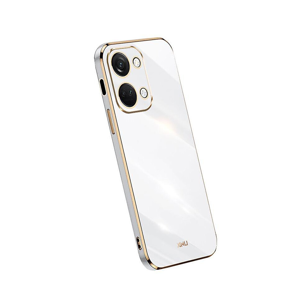 (White) Xinli For Oneplus Nord 3 5G/Ace 2V Soft Tpu Phone Case Electroplating Edge Phone Cover White 9152243476881