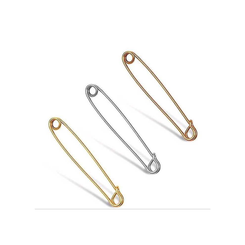 Collar Pins For Men Safety Pin Style Tie Bar For Wedding Business 3 Pcs