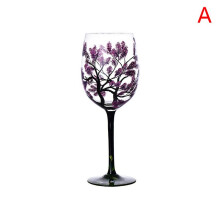 (A) Four Seasons Trees Wine Glasses Goblet Creative Printed Glass Cup For Wine Beer
