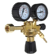 Mig Tig Pressure Regulator Co2 Reducer Durable Mini Gas Cylinder High Precision Tool Brass Argon Ar Co2 Home Dual Gauge