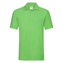 (M, Lime) Fruit of the Loom Mens Premium Pique Polo Shirt