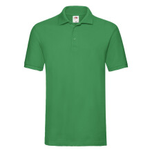 (S, Kelly Green) Fruit of the Loom Mens Premium Pique Polo Shirt