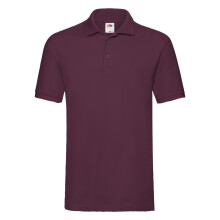 (XL, Burgundy) Fruit of the Loom Mens Premium Pique Polo Shirt