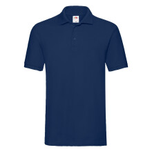 (XXL, Navy) Fruit of the Loom Mens Premium Pique Polo Shirt