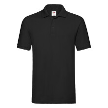 (3XL, Black) Fruit of the Loom Mens Premium Pique Polo Shirt
