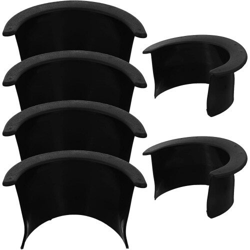 6Pcs Pool Table Pockets Liner Billiards Liner Replacement Part, 4 Corner 2 Side Corner Liners for Bumper Pool Table Billiard Replacement Accessories
