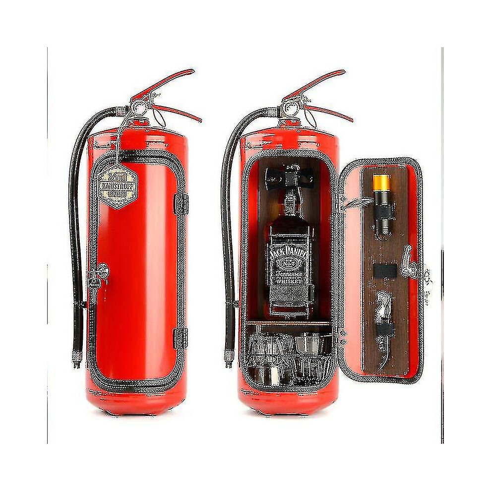 Mini Bar Wine Cabinet Fire Extinguisher Shape Wine Cabinet Storage Decoration
