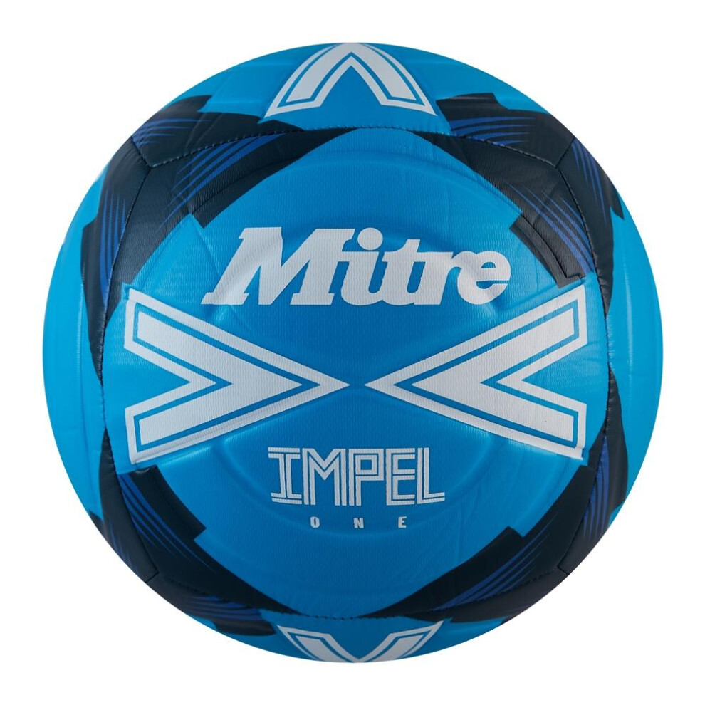 (4, White/Blue) Mitre Impel One 2024 Football