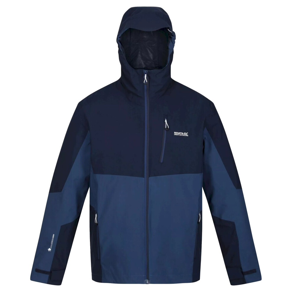 (2XL, Navy/Admiral Blue) Regatta Mens Wentwood VII 3 in 1 Waterproof Jacket