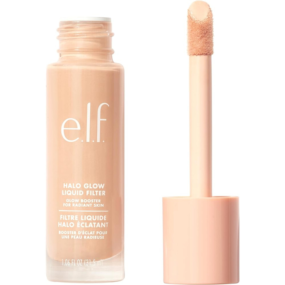E.l.f. E.l.f.halo Glow Liquid Filter, Complexion Booster For A Glowing, Soft-Focus Look, Infused With Hyaluronic Acid, Vegan & Cruelty-Free, 1 Fair