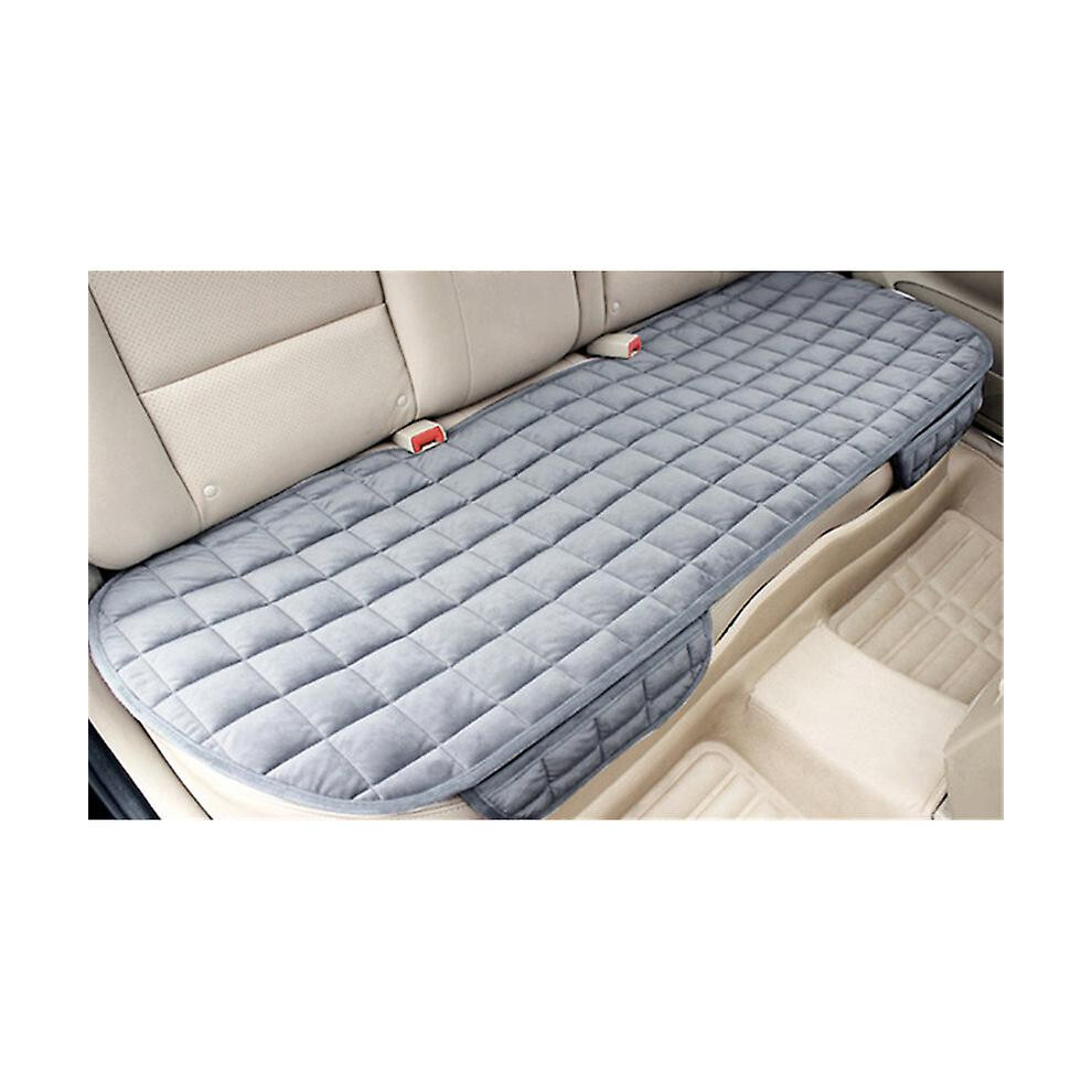 (, Back Row) 1Pc Or 2Pcs Or 3Pcs Plush Plaid Thicken Warm Car Seat Cushion Pad Car Seat Protector Car Front Rear Seat Covers For Car Suv Truck Car Gray 9152243495127