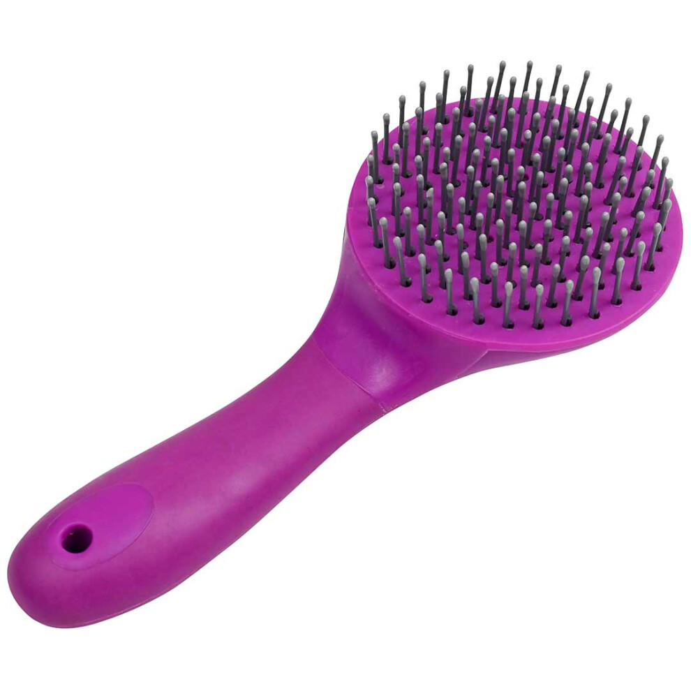 (One Size, Deep Purple) Roma Horse Mane and Tail Brush