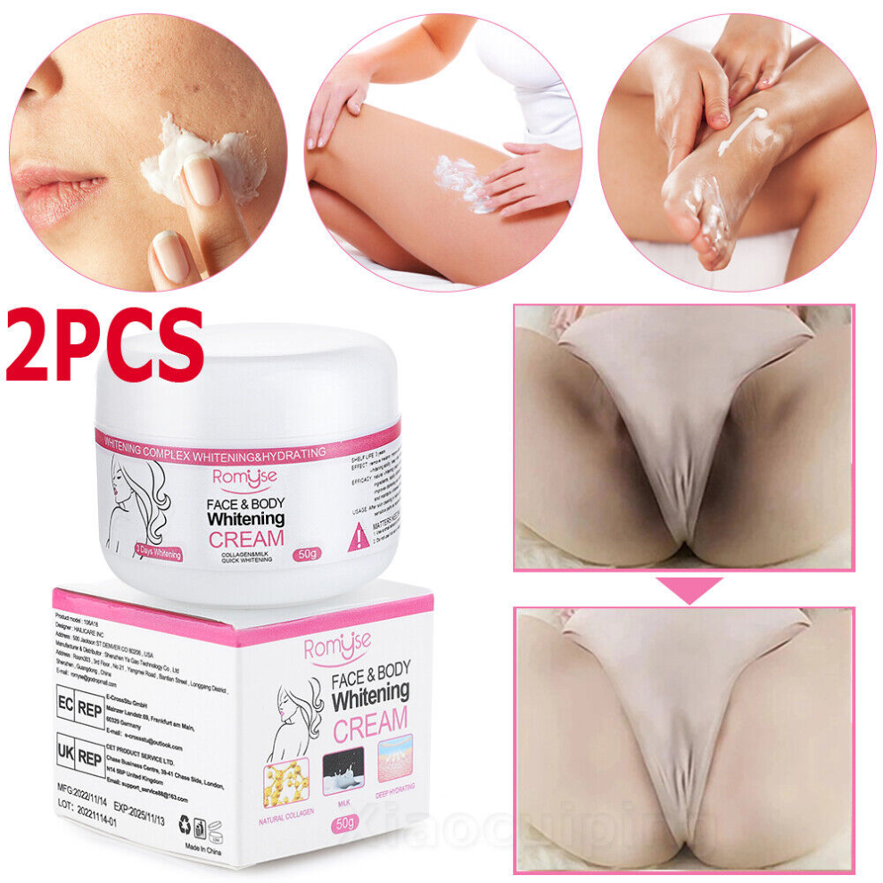 2Pack  Dark Skin Whitening Cream Underarm Bleaching Lightening