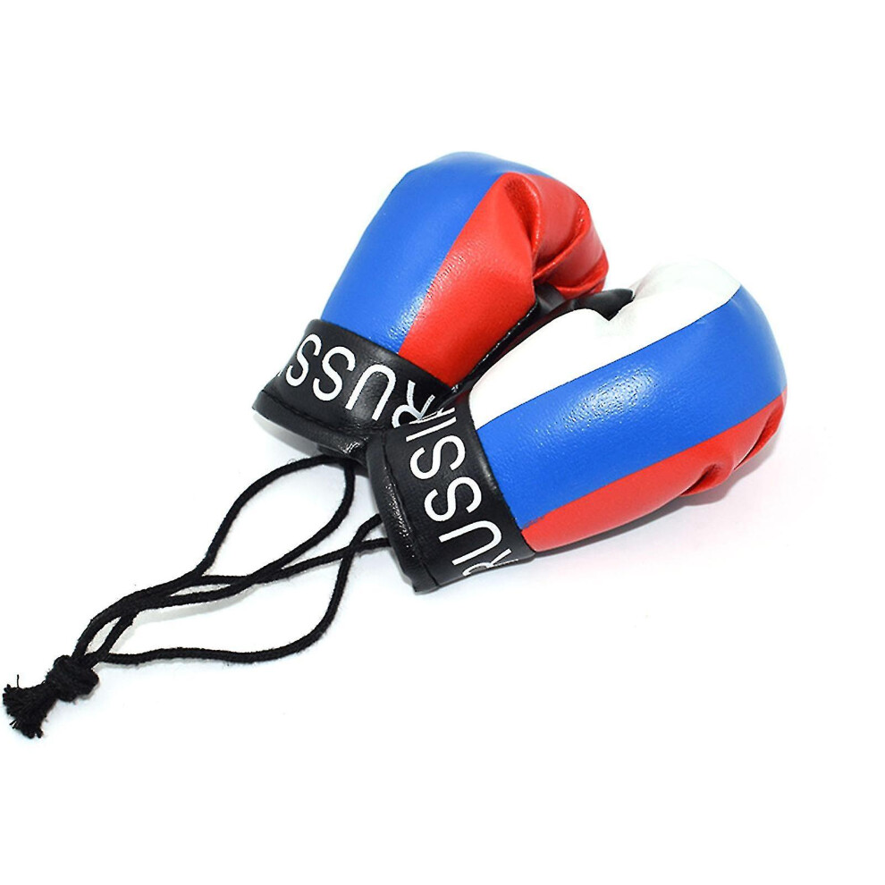 (Russia) 10Cm Newborn Photography Props Mini Simulation Boxing Glove Boxing Flag Gloves 9033322743431