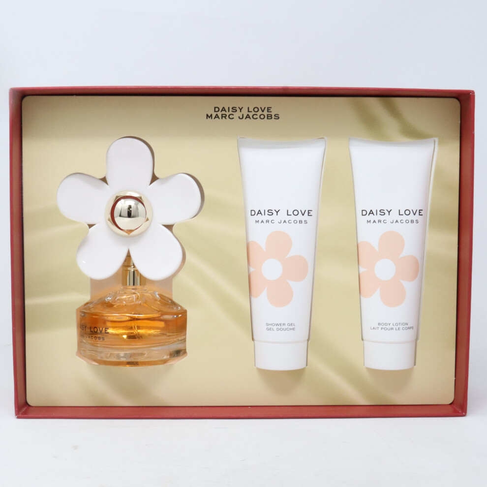 Marc Jacobs Daisy Love Eau De Toilette 3-Piece Set  / New With Box