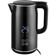 Electric Jug Kettle 1.7 L, 100% BPA-Free Stainless-Steel Interior, Double Walls, 4-Hour Keep-Warm, Digital Display, 6 Preset Temperatures,2200 W