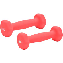 (0.5kgs Red ) Neoprene Hand Dumbbells Weights Pair Home Gym