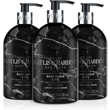 Baylis & Harding Dark Fig & Amber Elements Hand Wash, 500 ml (Pack of 3) Vegan Friendly