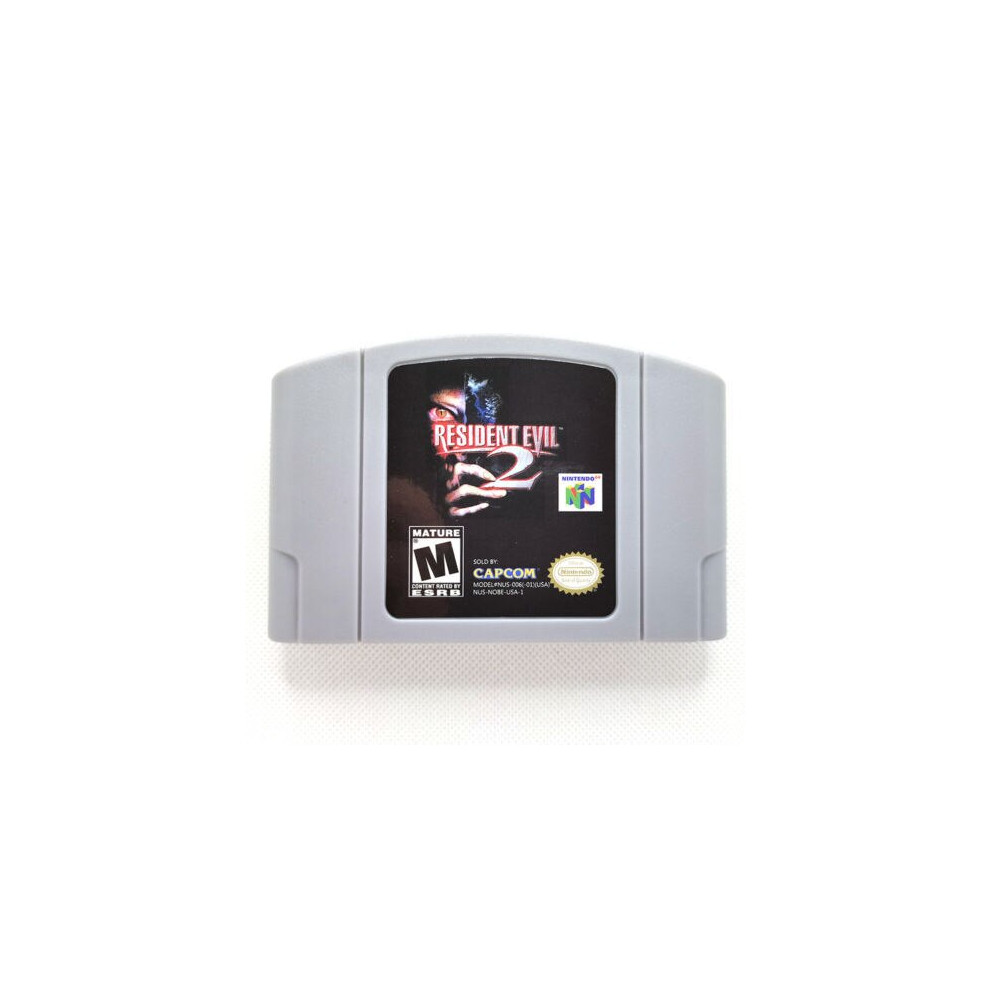 (Resident Evil 2) N64 Gaming Card Series 64 Bit Mary Rook Mario Kart Super Smash Party Usa Version N64 Video Game Cartridge Card English Language 8699986673739
