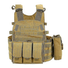 (8) Outdoor Training Tactic Vest Body Armor Adjustable Combat Vest Molle Plate Carrierr Vest Cs