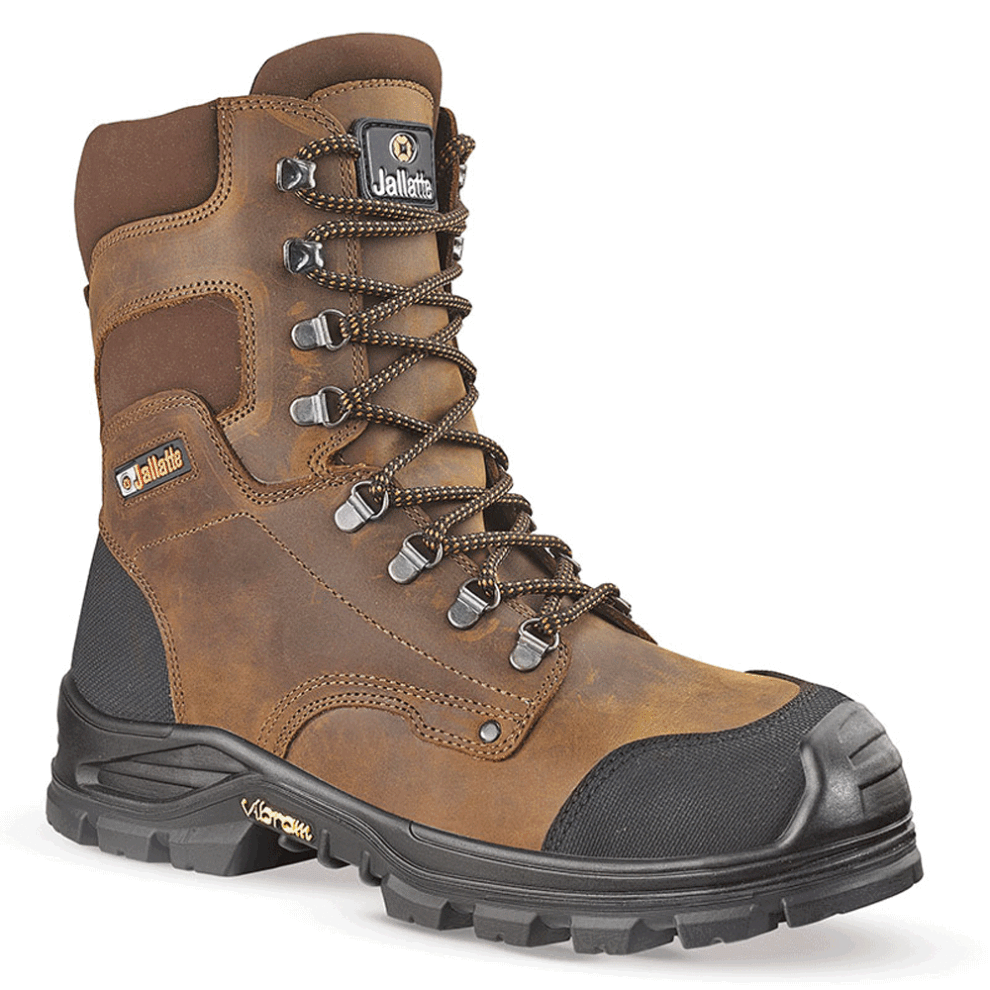 (Brown, UK 5) Jallatte Jalhickory SAS S3 CI SRC Water-Repellent Safety Work Boots