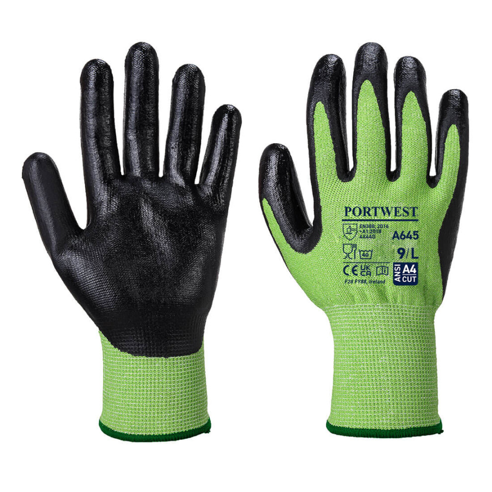 (Green/Black, S) Portwest Green Cut 5