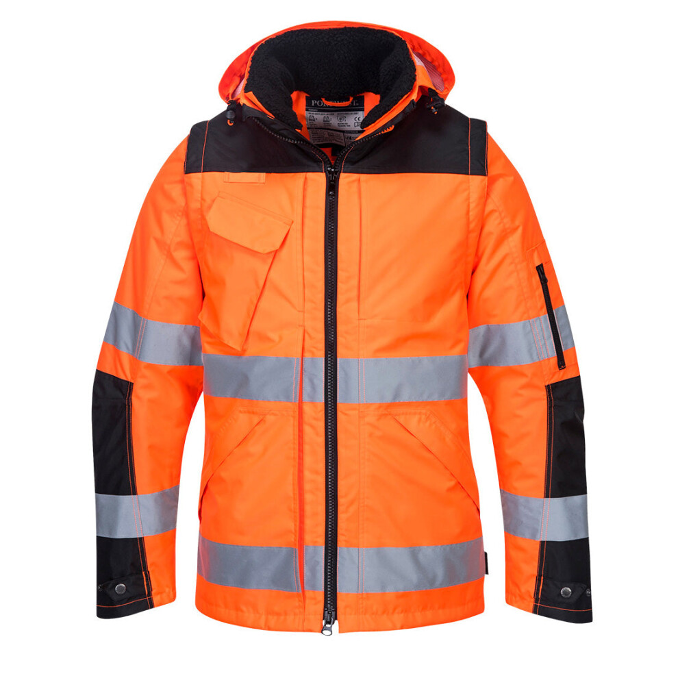 (Orange/Black, XL) Portwest Pro Hi-Vis 3-in-1 Jacket