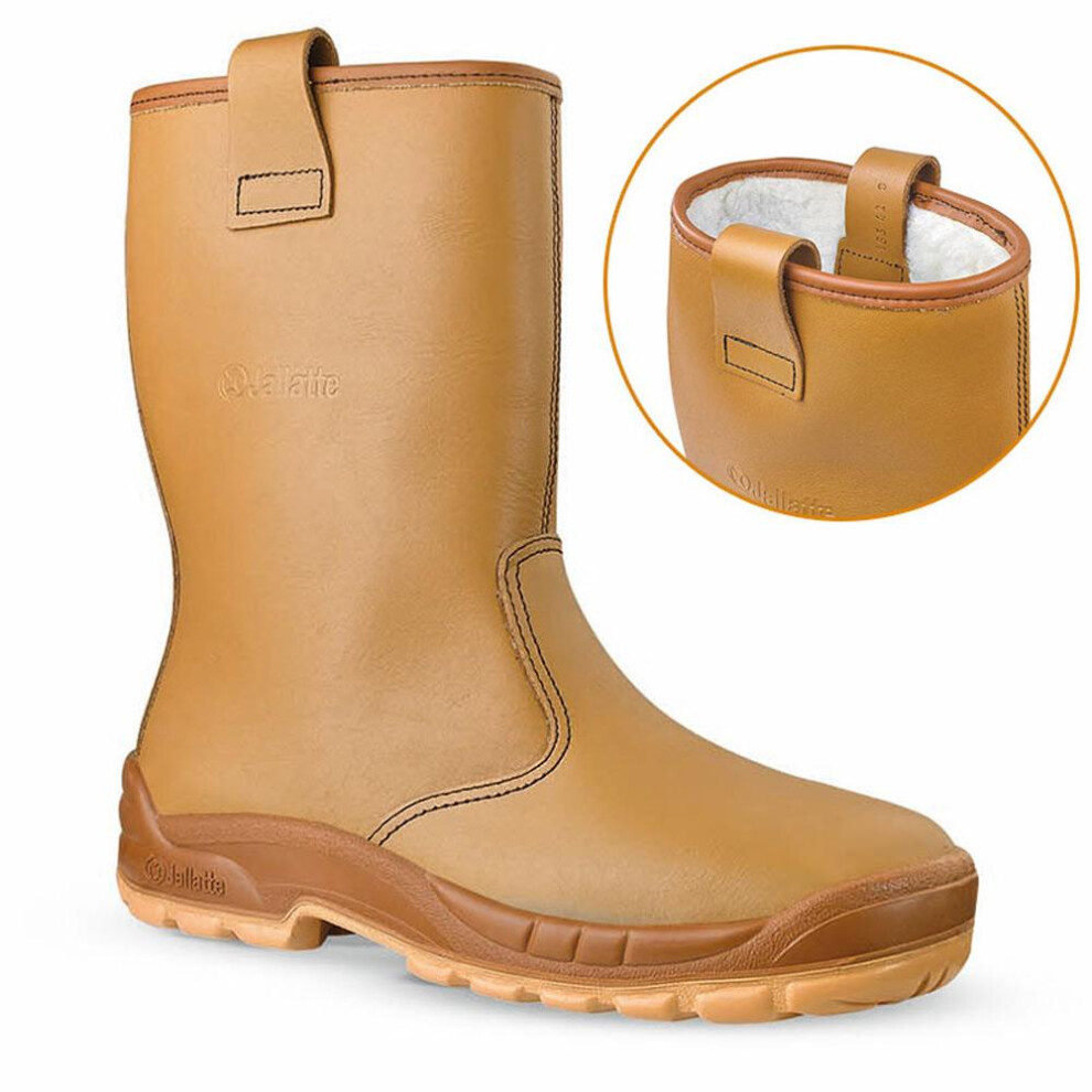 (Tan, UK 10) Jallatte Jalartic SAS S3 CI SRC Steel Toe Cap Work Rigger Safety Boots